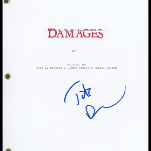 Tate Donovan "Damages" AUTOGRAPH Signed 'Tom Shayes' Pilot Episode Script ACOA