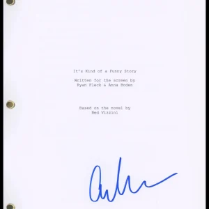 Anna Boden "It's Kind of a Funny Story" AUTOGRAPH Signed Script Screenplay ACOA
