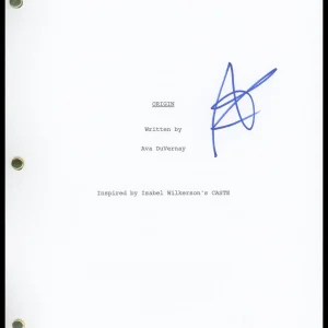 Aunjanue Ellis "Origin" AUTOGRAPH Signed Full Complete Script Screenplay ACOA