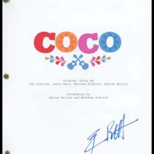 Benjamin Bratt "Coco" AUTOGRAPH Signed 'Ernesto de la Cruz' Script Screenplay