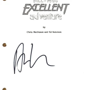 Alex Winter Signed Autograph Bill & Ted's Excellent Adventure Movie Script BAS