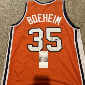 SYRACUSE ORANGE- JIM BOEHEIM SIGNED AUTOGRAPH JERSEY JSA COA BASKETBALL HOF CUSE