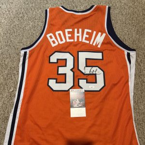 SYRACUSE ORANGE- JIM BOEHEIM SIGNED AUTOGRAPH JERSEY JSA COA BASKETBALL HOF CUSE