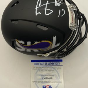 Cris Carter Signed Autographed Minnesota Vikings Custom Mini Helmet PSA/DNA