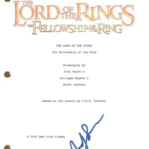 Andy Serkis Signed Autograph The Lord of The Rings Movie Script Fellowship ACOA