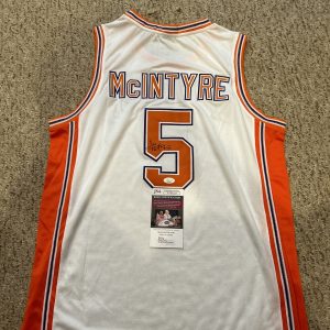 CLEMSON TIGERS- TERRELL MCINTYRE SIGNED AUTOGRAPH JERSEY JSA COA BASKETBALL