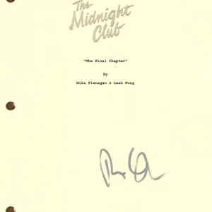 Ruth Codd Signed Autograph The Midnight Club Pilot Script Screenplay BAS COA