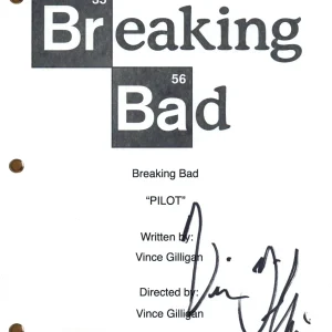 Vince Gilligan Signed Autograph Breaking Bad Pilot Script Screenplay Beckett COA