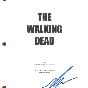 Ross Marquand Signed Autograph The Walking Dead Pilot Script Screenplay BAS COA