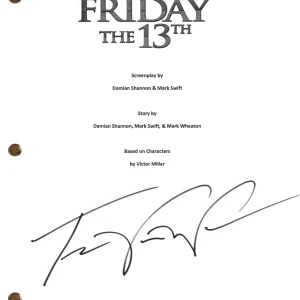 Travis Van Winkle Signed Friday The 13th 2009 Movie Script Screenplay BAS COA