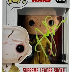 Andy Serkis Signed Funko Pop Star Wars Supreme Leader Snoke Autograph BAS COA