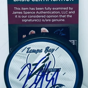 Vincent Lecavalier signed Tampa Bay Lightning Reverse Retro Puck JSA