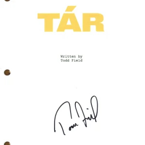 Todd Field Signed Autograph Tar Movie Script Full Screenplay Beckett COA