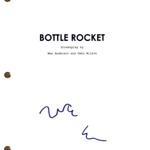 Wes Anderson Signed Autograph Bottle Rocket Movie Script Full Screenplay BAS COA