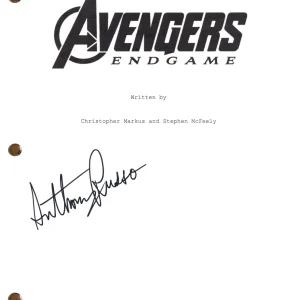 Anthony Russo Signed Autograph Avengers Endgame Script Screenplay Beckett COA