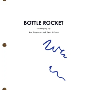 Wes Anderson Signed Autograph Bottle Rocket Movie Script Screenplay Beckett COA