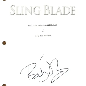 Billy Bob Thornton Signed Autograph Sling Blade Movie Script Screenplay BAS COA
