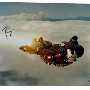 Robert Downey Jr Signed Iron Man 16x20 Photo Tony Stark Autograph Beckett COA