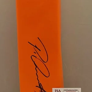 Patrick Queen Baltimore Ravens signed Endzone Pylon autographed JSA