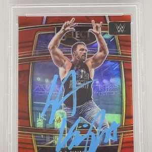 LA Knight Signed 2022 Select Concourse Red #/d 249 Rookie Card WWE PSA/DNA Slab