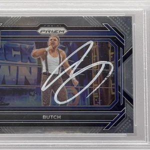 Butch Signed 2023 Prizm Card WWE Superstar PSA/DNA Slabbed