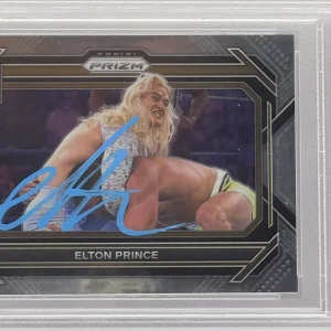 Elton Prince Signed 2023 Prizm Card WWE Superstar PSA/DNA Slabbed