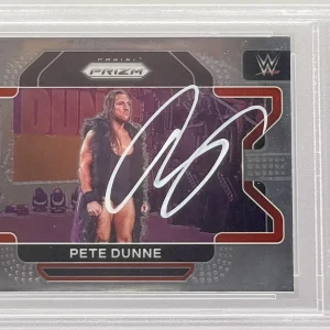 Pete Dunne Signed 2022 Prizm Card WWE Superstar PSA/DNA Slabbed
