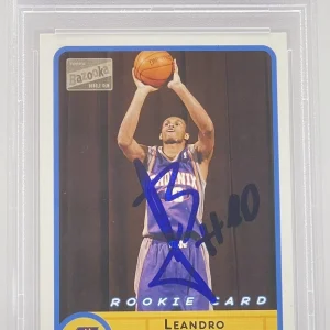 Leandro Barbosa Signed Auto 2003-04 Bazooka Rookie Card Warriors PSA/DNA Slab