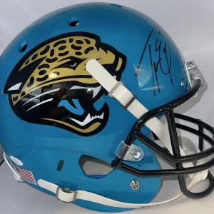 Travis Etienne Signed Autographed Custom F/S Jacksonville Jaguars Helmet JSA