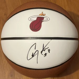 Caleb Martin Signed Autographed Miami Heat Logo Basketball JSA COA