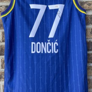PSA/DNA Luka Doncic Autographed All Star Game Jordan Brand Basketball Jersey