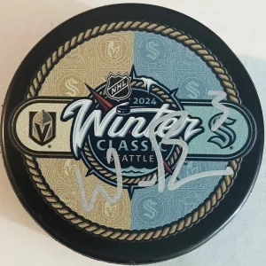 Will Borgen Signed Autographed Seattle Kracken Winter Classic Puck PSA/DNA