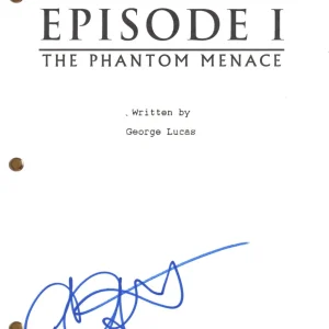 Ahmed Best Signed Star Wars Phantom Menace Movie Script Jar Jar Binks BAS COA