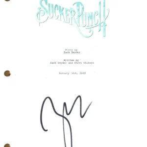 Zack Snyder Signed Autograph Sucker Punch Movie Script Screenplay Beckett COA