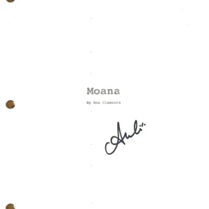 Auliʻi Cravalho Signed Autograph Moana Movie Script Full Screenplay Beckett COA