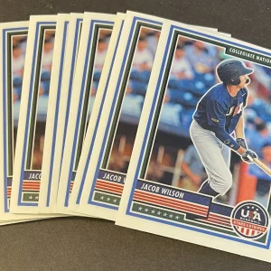 (x10 Lot) Jacob Wilson 2023 USA Baseball Stars & Stripes CHROME #84 Grand Canyon