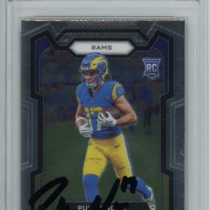 Puka Nacua Signed 2023 Panini Prizm RC Rookie Rams Auto PSA Gem Mint 10