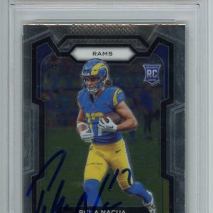 Puka Nacua Signed 2023 Panini Prizm RC Rookie Los Angeles Rams Auto PSA/DNA