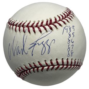 Wade Boggs Signed MLB Baseball AIV AA28364 w/ 1983 85 86 87 88 Inscriptions