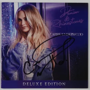 Carrie Underwood JSA signed autograph CD Booklet Denim & Rhinestones
