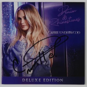 Carrie Underwood JSA signed autograph CD Booklet Denim & Rhinestones