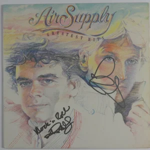 Air Supply JSA Signed Autograph Record Vinyl Graham Russell Hitchock
