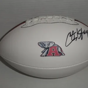 COURTNEY UPSHAW SIGNED FOOTBALL ALABAMA CRIMSON TIDE BCS MVP