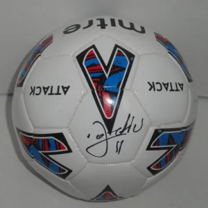 STEVAN JOVETIC SIGNED SOCCER BALL MANCHESTER CITY AUTOGRAPHED FUTBOL