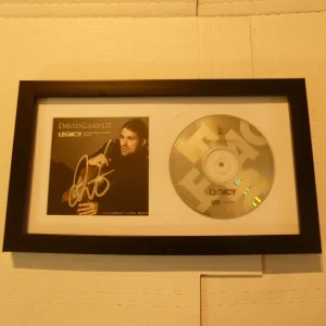 DAVID GARRETT AUTOGRAPHED FRAMED LEGACY CD COVER RARE! FASTEST VIOLINIST! PROOF