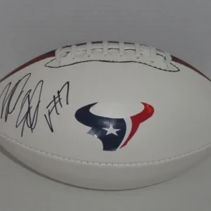WILL FULLER SIGNED FOOTBALL HOUSTON TEXANS AUTOGRAPHED 1ST ROUND PROOF