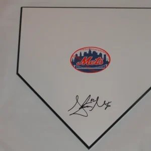 STEVEN MATZ SIGNED HOME PLATE NEW YORK METS AUTOGRAPHED ROOKIE STAR