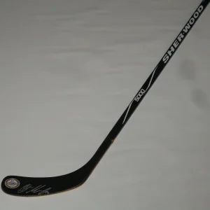 OLLI MAATTA SIGNED HOCKEY STICK PITTSBURGH PENGUINS BACK TO BACK CHAMPIONS