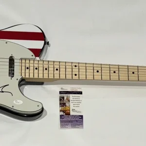 BEN FOLDS SIGNED USA FLAG ELECTRIC GUITAR BEN FOLDS FIVE RARE JSA COA