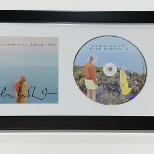 ANDREW MCMAHON SIGNED FRAMED IN THE WILDERNESS CD PROOF RARE